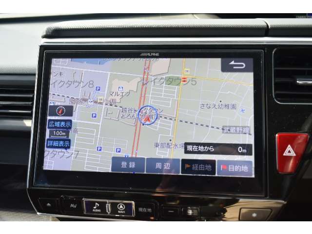 ナビ搭載車！！ナビ起動までの時間と地図検索する速度が魅力で、初めての道でも安心・快適なドライブをサポートします！！