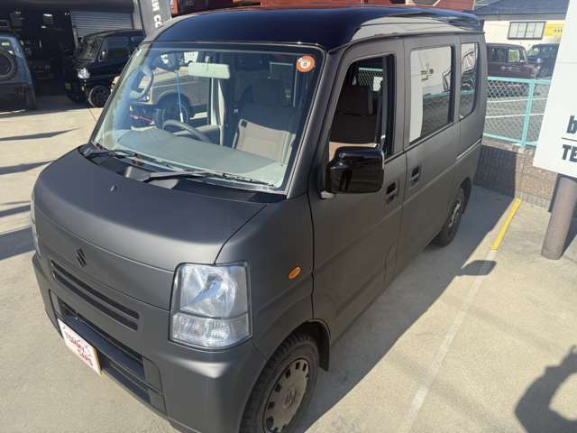 マットグレー全塗装/ブラックルーフ/新品マッドタイヤ(TOYOオープンカントリーRT)/ライトスモーク加工ヘッドライト＆テールレンズ/キーレス/スペアキー/車検令和9年10月まで/パワーウインドウ/エアコン/5MT/