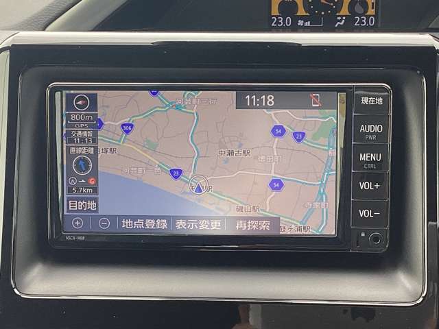 ナビゲーションを装着しております。知らない土地でも迷わすいけます。