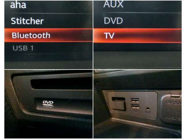 BluetoothやUSBは勿論、オプションのCD,TV、DVD搭載！