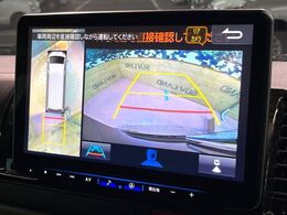 【パノラミックビューモニター】専用のカメラにより、上から見下ろしたような視点で360度クルマの周囲を確認することができます☆死角部分も確認しやすく、狭い場所での切り返しや駐車もスムーズに行えます。