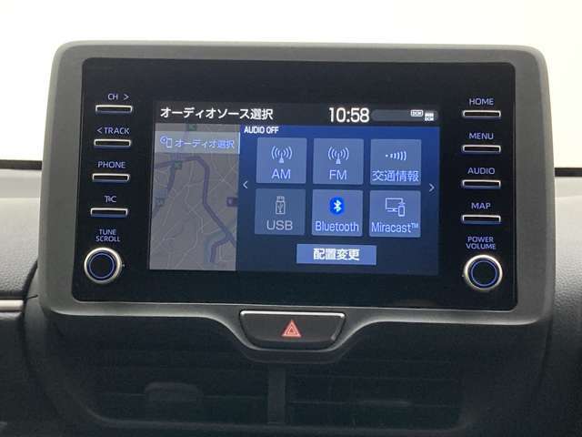ブルートゥースに接続することにより、スマホに入ったお気に入りの音楽を車内で楽しむことができます♪あると本当に便利な機能になっています！