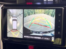 【パノラミックビューモニター】専用のカメラにより、上から見下ろしたような視点で360度クルマの周囲を確認することができます☆死角部分も確認しやすく、狭い場所での切り返しや駐車もスムーズに行えます。
