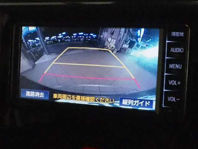 バックガイドモニター装着！　ガイド線が目安になりバックの苦手な方にも安心！