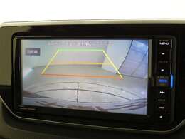 車庫入れの強い味方。後退時の死角をチェックするために便利です。