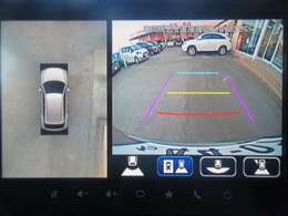 お車を上から見下ろしたような視点で駐車できる便利な全方位モニターも装備しています！