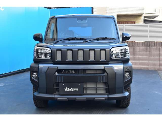 新車外し　ダイハツ　タフト／ダーククロムベンチャー　ガーニッシュ フロント&リア 新品・未使用】ダイハツ タフト ダーククロムベンチャー