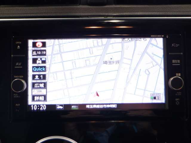 メモリ-ナビMM318D-W（SD方式）：CD・Bluetooth・DVD再生機能付なので、好きな音楽を聴きながら楽しいドライブガ可能です♪またフルセグTVチュ-ナ-内蔵ですので高画質にてTVの視聴も可能です！