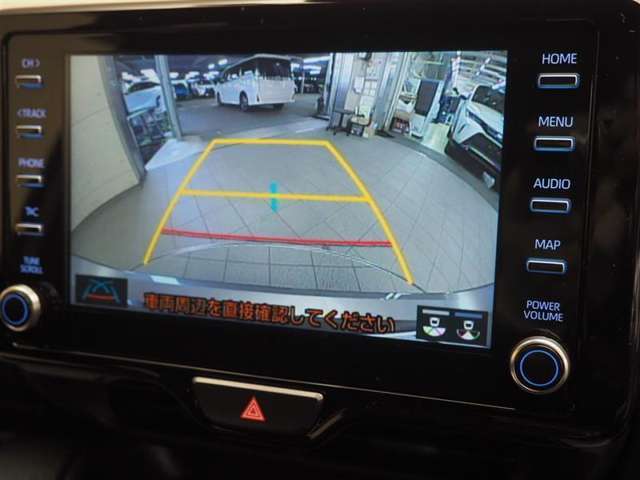 バックガイドモニターで、後方を確認しながら安心して駐車することができます。運転初心者も熟練者も必須の機能ですよ！