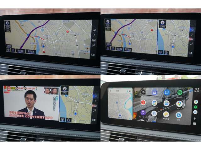12.3インチタッチワイドディスプレイで地図のフル画面表示や2画面表示が可能です。