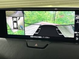 【360°ビューモニター】専用のカメラにより、上から見下ろしたような視点で360度クルマの周囲を確認することができます☆死角部分も確認しやすく、狭い場所での切り返しや駐車もスムーズに行えます。