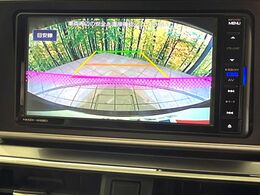【バックカメラ】駐車時に後方がリアルタイム映像で確認できます。大型商業施設や立体駐車場での駐車時や、夜間のバック時に大活躍！運転スキルに関わらず、今や必須となった装備のひとつです！