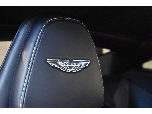 Stitching:Silver Headrest Embroidery - Aston Martin Wings