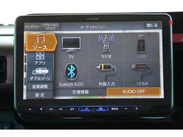 フルセグTV、HDMI/USB接続、Bluetooth接続、Amazon　Alexa搭載、Apple　CarPlay/Android　Autoでスマホアプリに対応＾＾