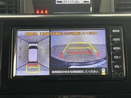 【全方位モニター】まるでクルマを真上から見下ろしたかのような視点で駐車をサポートします！クルマの斜め後ろや真横など、前後左右の4つのカメラの映像が合成されて、モニターに映し出されます。