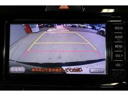 後方の死角を軽減し、狭い場所での切替しや駐車もしやすくなるバックモニターを装備しています。