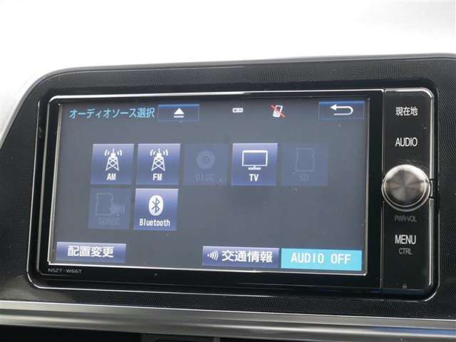 純正ナビ(オーディオ　テレビはフルセグです)