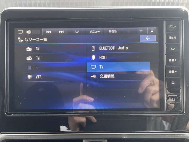 オーディオメニューです。Bluetoothに接続できます。