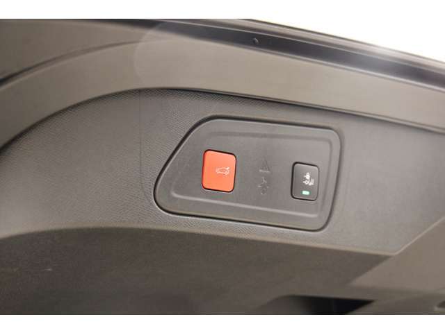 電動パワーテールゲートはワンタッチで開閉可能。荷物で手がふさがっていても楽に操作できます。