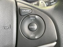 【クルーズコントロール】高速道路もラクラク走行。アクセルを離しても一定速度で走行ができ、長距離運転時の負担を軽減！加速・減速も簡単なスイッチ操作で調整できます。