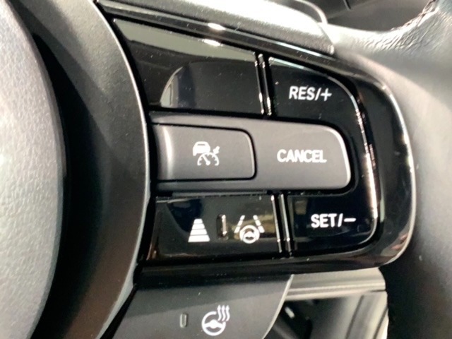 クルーズコントロールを装備しています。高速道路などで一定の速度で走ってくれるので運転が楽ですよ！速度を設定できますので、スピードの出しすぎにも注意できます。