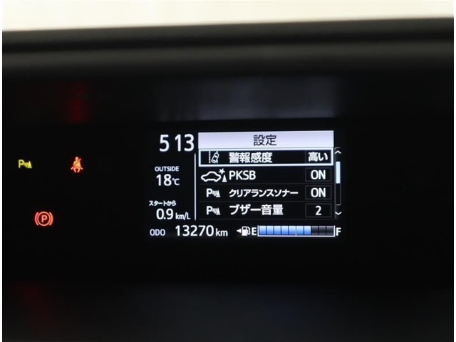 多彩な情報を表示できるインフォメーションディスプレー搭載のメーターパネル☆走行距離は13,270kmです。