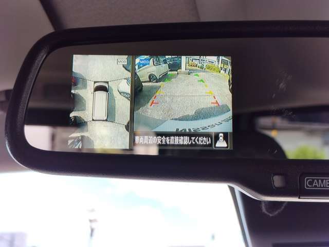 上からまる見えアラウンドビューモニターなので車庫入れもラクラクです♪