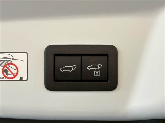【電動リアゲート】ボタンひとつで大きなゲートも簡単に開閉可能です。