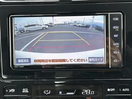 【バックモニター】後ろのカメラの映像をモニターに映し出すことができます！後方の見えない死角や、障害物との距離感をしっかり確認することができます！駐車が苦手な方におすすめです。