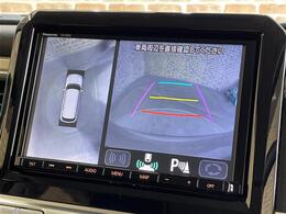 【全周囲カメラ】上から見下ろしたように駐車が可能です。安心して縦列駐車も可能です♪