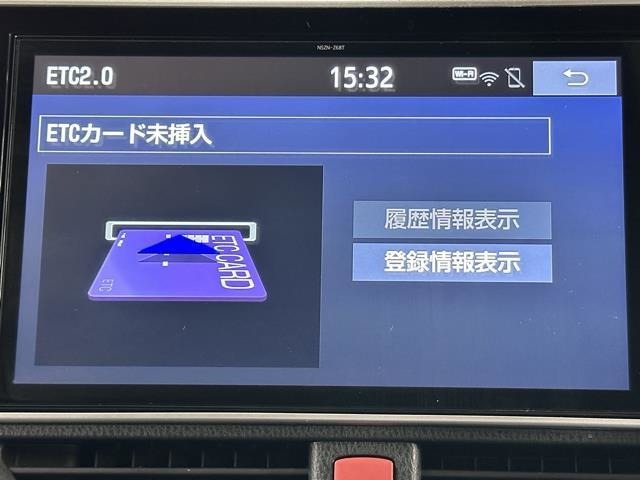 ナビ画面に連動したETCを装備しています。　過去に利用した利用料金も一目で分かって、とっても便利です。　ETCの抜き忘れ、挿し忘れも警告してくれるので安心ですね。