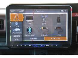 フルセグTV、HDMI/USB接続、Bluetooth接続、Amazon　Alexa搭載、Apple　CarPlay/Android　Autoでスマホアプリに対応＾＾