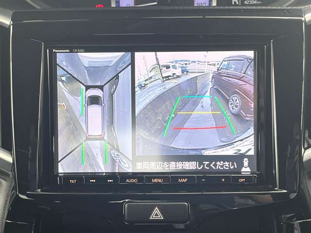 全方位カメラ付きです！駐車時に後方確認がしやすくなります！