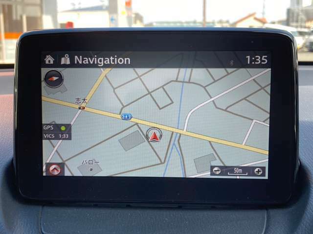 嬉しいナビ付♪これで遠出も安心です。目的地まで連れて行ってくれます。ドライブが楽しくなりますね。
