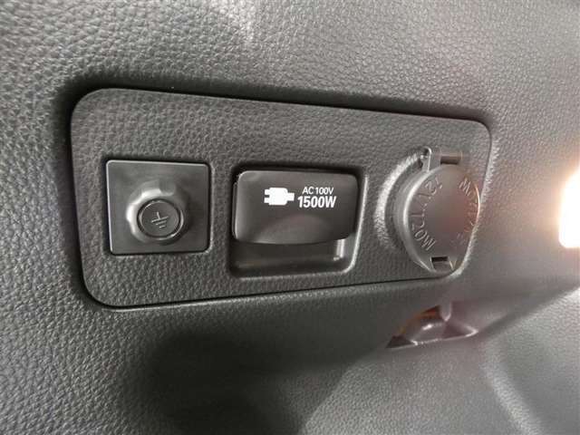 AC100V1500Wの給電システム装備。災害時など停電しても安心ですね。
