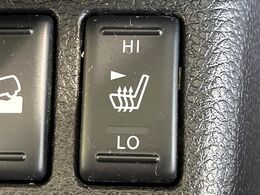 【シートヒーター】寒い日に重宝するシートヒーター！エアコンより早く温まってくれるので寒がりの人も安心ですね♪エアコンの温風は乾燥するから苦手、という方にもをおすすめです。