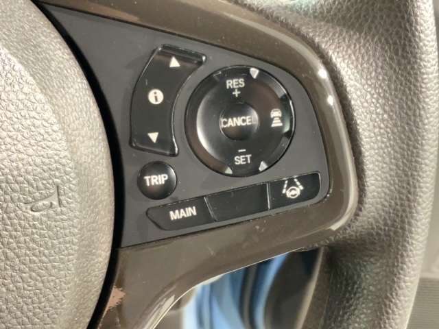 クルーズコントロールを装備しています。高速道路などで一定の速度で走ってくれるので運転が楽ですよ！速度を設定できますので、スピードの出しすぎにも注意できます。