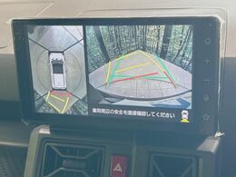 【パノラマモニター】専用のカメラにより、上から見下ろしたような視点で360度クルマの周囲を確認することができます☆死角部分も確認しやすく、狭い場所での切り返しや駐車もスムーズに行えます。