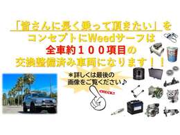 ☆サーフの点検整備はウィードにお任せください！点検整備項目の詳細は次のページに記載してます！