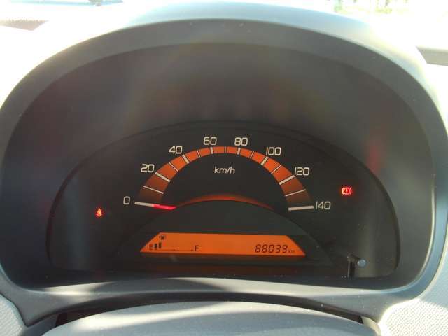 視認性の良いメーターです。ガソリン残量も一目で把握できます！