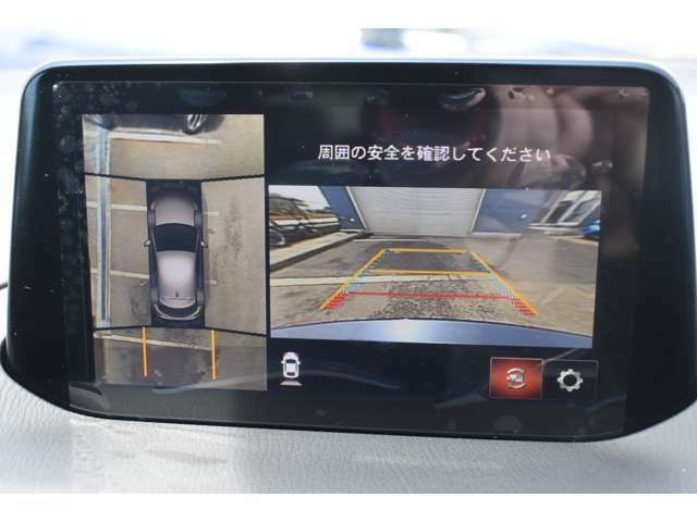 F/S/Bカメラ（360度ビューモニター）が装備されていますので車庫入れ等、安心して運転できます。