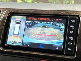 【パノラミックビューモニター】専用のカメラにより、上から見下ろしたような視点で360度クルマの周囲を確認することができます☆死角部分も確認しやすく、狭い場所での切り返しや駐車もスムーズに行えます。