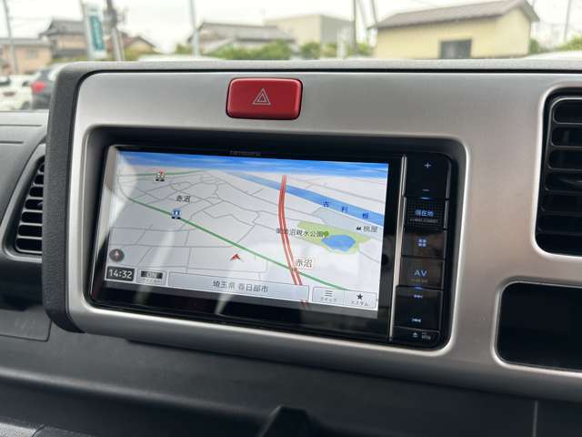 使いやすい社外ナビ付です。Bluetooth接続可能！