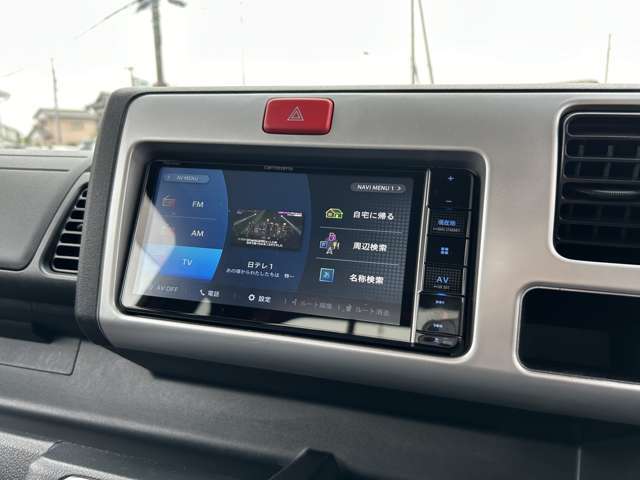 使いやすい社外ナビ付です。Bluetooth接続可能！
