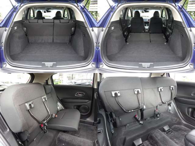 シートアレンジで広々使えるラゲッジスペース！たくさんお買い物をした時も、大勢で遊びに行く時でも荷物が沢山つめますので便利ですよね♪