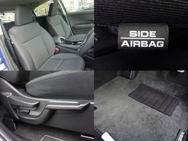 サイドエアバック付の運転席は、高さの調整ができるシートアジャスターにステアリングチルト付です。小柄な方でも、より安心して運転していただけますよ。