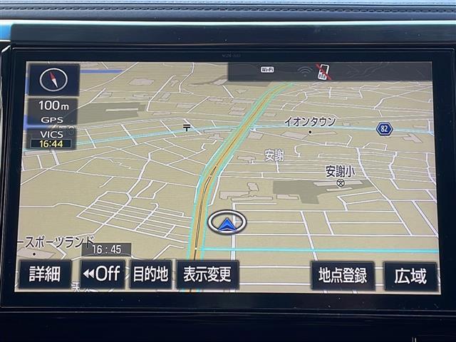 【純正ナビ】専用設計で車内の雰囲気にマッチ。ナビ利用時のマップ表示は見やすく、いつものドライブがグッと楽しくなります。