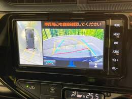 【パノラミックビューモニター】専用のカメラにより、上から見下ろしたような視点で360度クルマの周囲を確認することができます☆死角部分も確認しやすく、狭い場所での切り返しや駐車もスムーズに行えます。