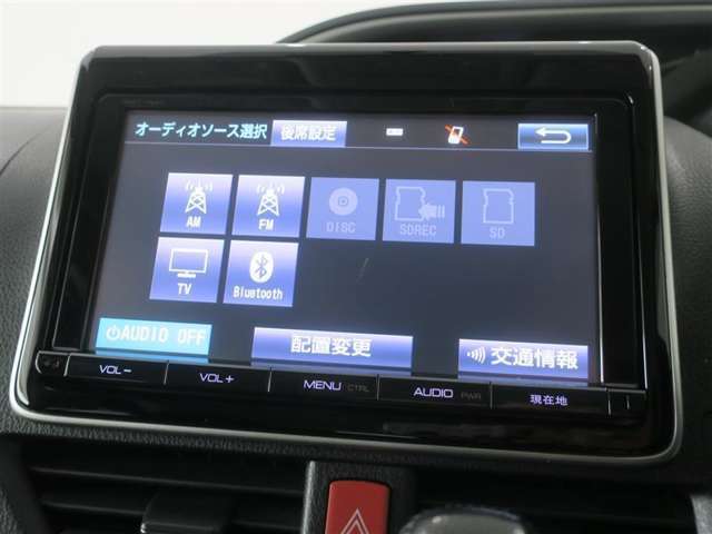 トヨタ純正フルセグTVナビ　AM/FMラジオ　CD/DVD再生　Bluetoothオーディオ　SDオーディオ