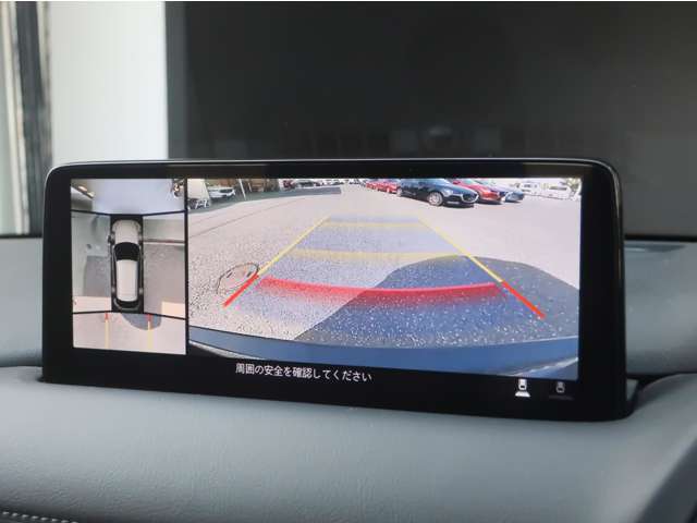 駐車時にサポートしてくれる360度モニター付き